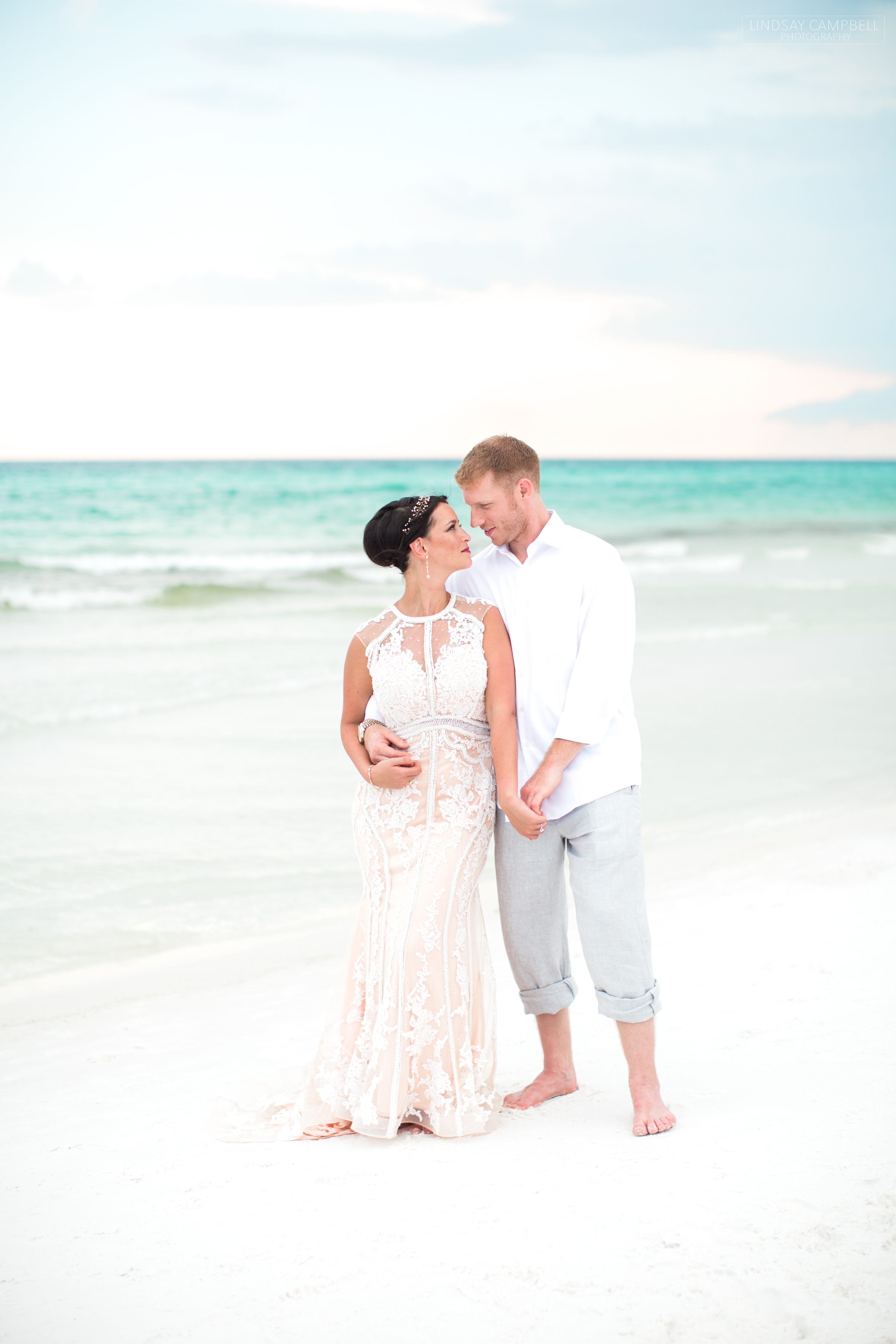 Mat   Stevie \/\/ Blush and Gray Destin Beach Wedding 