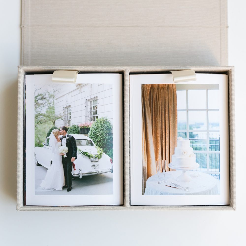 Double-compartment-box Wedding Albums